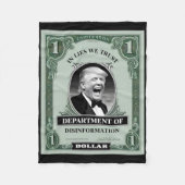 "Trust Niemand" - Trump Banknote Parody 1 Fleecedecke (Vorderseite)