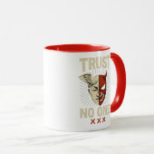 TRUST NO ONE - Angel & Demon-Tasse Tasse (VorderseiteRechts)