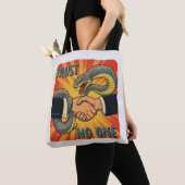 "Trust No one - Retro Snake Handshake Art | Tasche (Von Nahem)