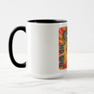 "Trust No one - Retro Snake Handshake Art Tasse