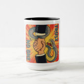 "Trust No one - Retro Snake Handshake Art | Tasse (Zentrum)