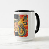 "Trust No one - Retro Snake Handshake Art | Tasse (VorderseiteRechts)