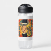 "Trust No one - Retro Snake Handshake Art | Trinkflasche (Vorderseite)