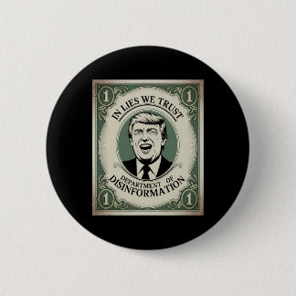 “trust Nobody” - Trump Nknote Parody 2 Button
