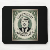 “trust Nobody” - Trump Nknote Parody 2 Mousepad (Vorne)