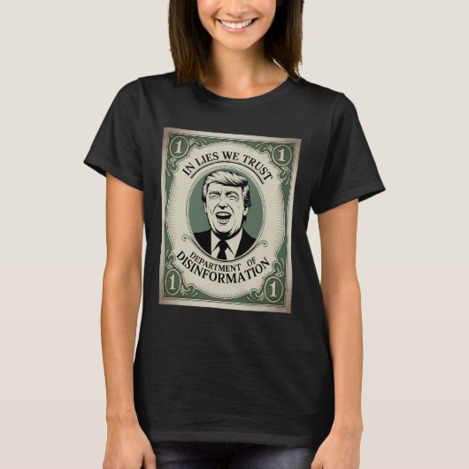 “trust Nobody” - Trump Nknote Parody 2 T-Shirt (Vorderseite)