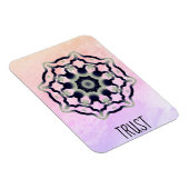 *~* "TRUST" Pink Black Gray Mandala Herz Chakra Magnet (Rechte Seite)