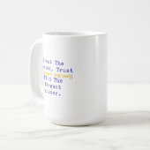 Trust Process Numbers Elegant Answer Math Kaffeetasse (Vorderseite Links)