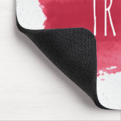 TRUST Text auf roter Farbe Maus-Pad Mousepad (Ecke)