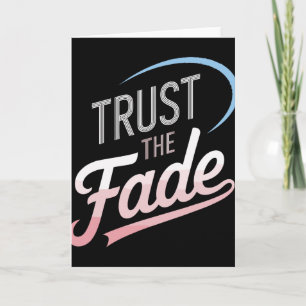 Trust The Fade Disc Golf Design Stylisch Und Beque Karte