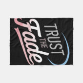 Trust The Fade Disc Golf Design Stylisch Und Komfo Fleecedecke (Vorderseite (Horizontal))