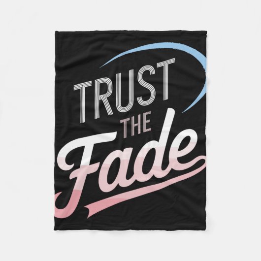 Trust The Fade Disc Golf Design Stylisch Und Komfo Fleecedecke (Vorderseite)