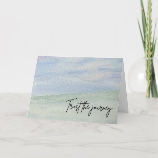 Trust the Journey 7x5 Note Card Dankeskarte (Vorderseite)