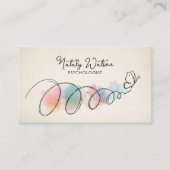 Trust The Journey Butterfly Flight Path Therapist Visitenkarte (Vorderseite)