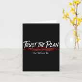 Trust The Plan Christian Men And Women Of Faith Gr Karte (Gelbe Blume)