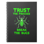 Trust the Process Break the Bugs Notizblock (Vorderseite)