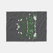 Trust The Process, Feminine Floral Sitive Motivati Fleecedecke (Vorderseite (Horizontal))