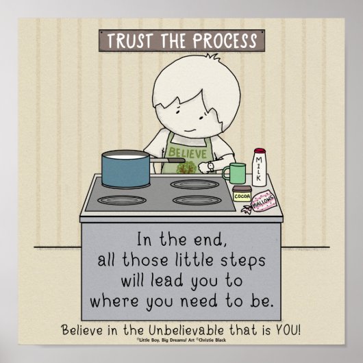 Trust the Process Poster (Vorne)
