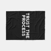 Trust The Process Srts Slogan Motivational  Fleecedecke (Vorderseite (Horizontal))