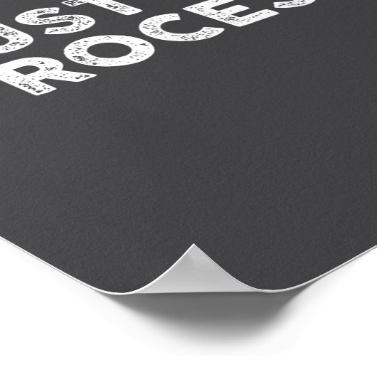 Trust The Process Srts Slogan Motivational  Poster (Ecke)