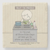 Trust the Process Steinuntersetzer (Vorderseite)