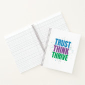Trust Think Thrive – Motivational Quote Design Notizblock (Innenseite)