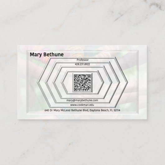 Trust →Transformational Leadership (w/QR-Code) Visitenkarte (Rückseite)