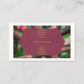 Trust →Transformational Leadership (w/QR-Code) Visitenkarte (Vorderseite)