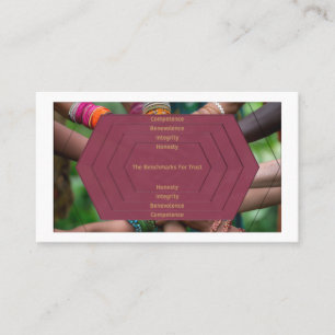 Trust →Transformational Leadership (w/QR-Code) Visitenkarte