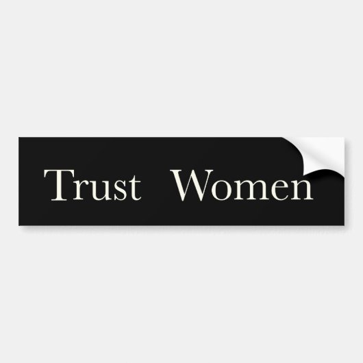 Trust Women Autoaufkleber - Ehrung von Dr. Tiller (Vorne)