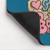 Trust Your Gut But Use Your Brain Motivational Des Mousepad (Ecke)