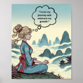 "Trust Your Journey" Affirmation Poster (Vorne)