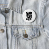 Trust Your Journey Vertical Typography Art Button (Beispiel)