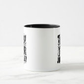 Trust Your Journey Vertical Typography Art Tasse (Zentrum)