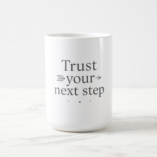 Trust Your Next Step Algorithm Mug Kaffeetasse (Mittel)
