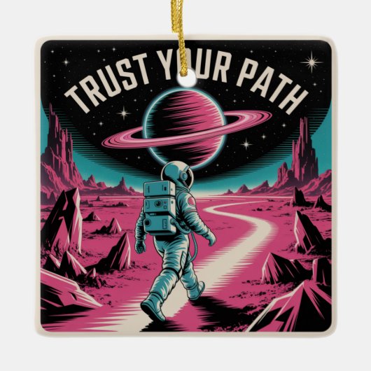 Trust Your Path Keramikornament (Vorderseite)
