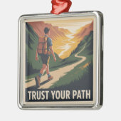 Trust Your Path Ornament Aus Metall (Links)