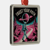Trust Your Path Ornament Aus Metall (Rechts)