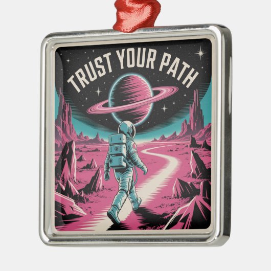Trust Your Path Ornament Aus Metall (Links)