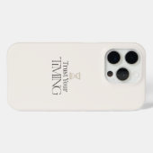 Trust Your Timing Minimal Motivational iPhone Case (Rückseite (Horizontal))