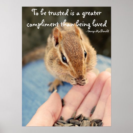 Trusted Chipmunk Poster (Vorne)
