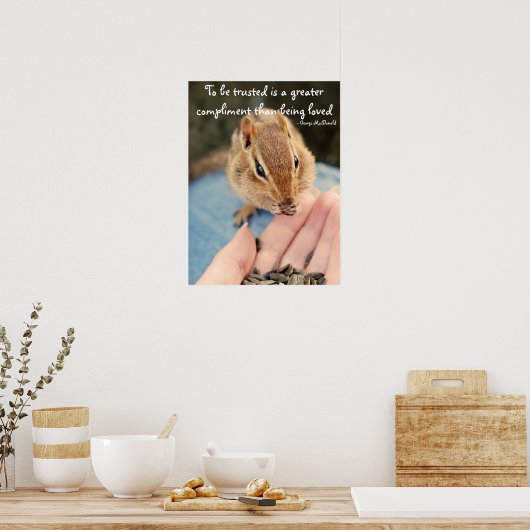 Trusted Chipmunk Poster (Küche)