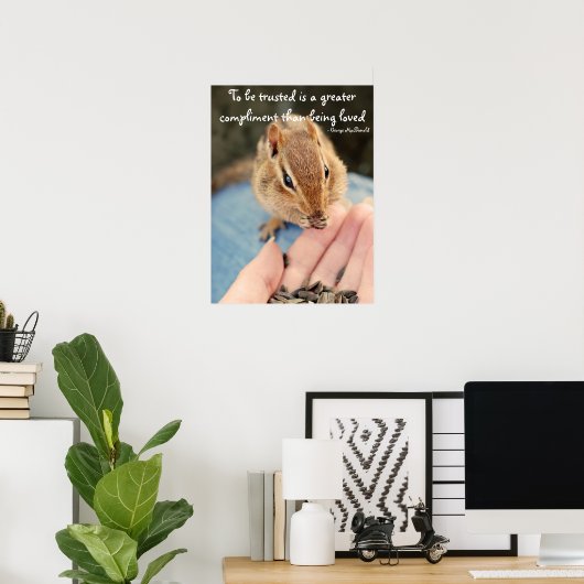 Trusted Chipmunk Poster (Heimbüro)