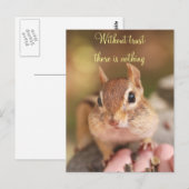 Trusted Chipmunk Postkarte (Vorne/Hinten)