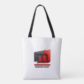Trusted Mart 3D Logo Totbeutel Tasche (Rückseite)