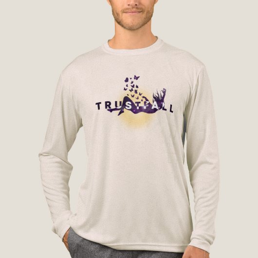 TrustFall | Men Long Sleeve T-Shirt Tri-Blend Shirt (Vorderseite)
