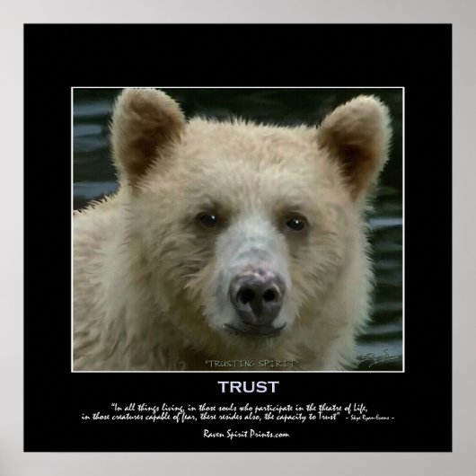 "TRUSTING SPIRIT" Art Poster (Vorne)