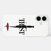 Trustkürzungen Tiefe: Minimalistische Dagger Art Case-Mate iPhone Hülle (Rückseite (Horizontal))