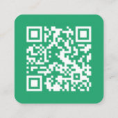 Trustpilot-Überprüfungen | Business QR Code Minima Quadratische Visitenkarte (Rückseite)