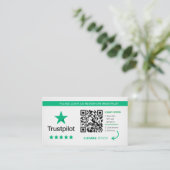 Trustpilot-Überprüfungen | Business QR Code Vielen Visitenkarte (Stehend Vorderseite)
